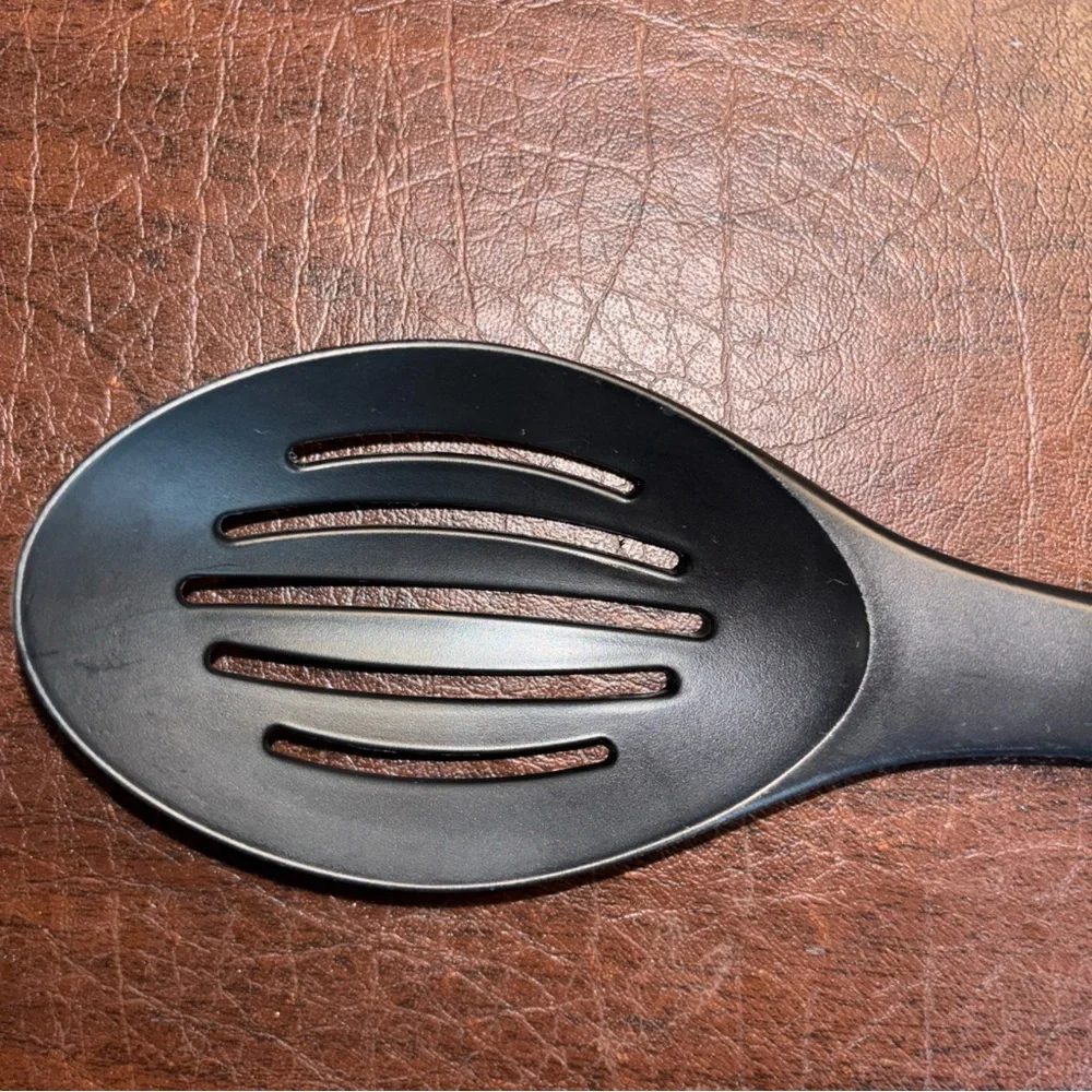 Calphalon‎ Black and Silver Slotted Spoon